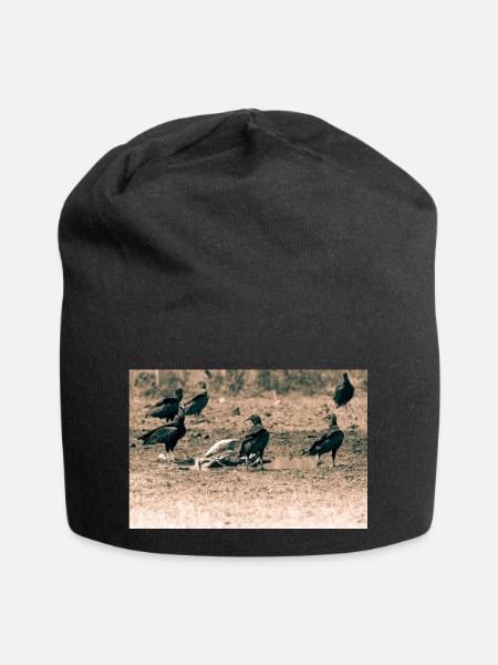 Geier - Jersey-Beanie - Schwarz