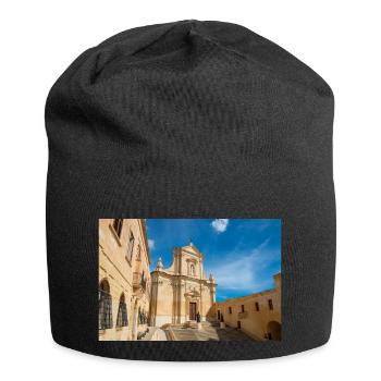 Gozo Kathedrale der Himmelfahrt Malta - Jersey-Beanie - Schwarz - Vorne