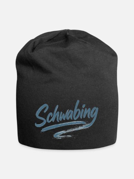 Schwabing Brushstroke - Jersey Beanie - black