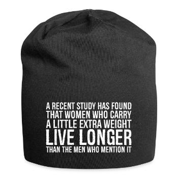 Eine aktuelle Studie hat ergeben, dass Frauen, die eine - Jersey-Beanie - Schwarz - Vorne