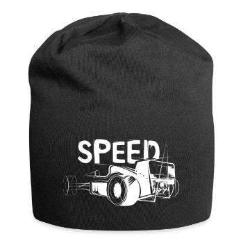 Speed Formula Auto - Racing Illustration - Jersey Beanie - black - Front