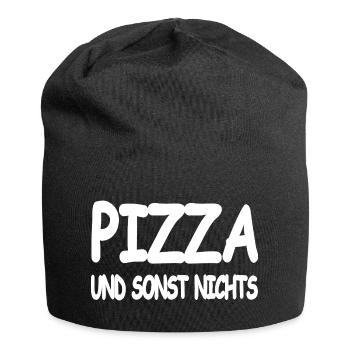 Pizza - Jersey-Beanie - Schwarz - Vorne