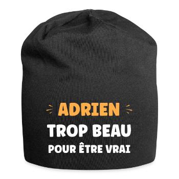 Adrien Trop Beau Pour Être Vrai - Bonnet en jersey - noir - Devant