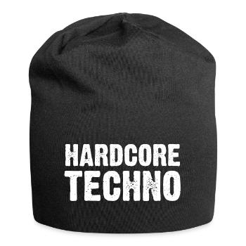Hardcore Techno Distressed - Jersey Beanie - black - Front