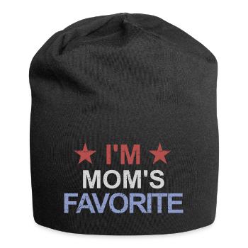 Enfant préféré Je suis le préféré de maman Le lieblin de maman - Bonnet en jersey - noir - Devant