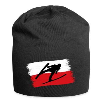 Ski Jumper Poland - Jersey Beanie - black - Front