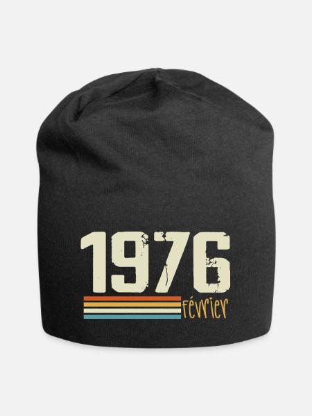 Februar 1976 – Februar 1976 Jubiläum 1976 - Jersey-Beanie - Schwarz