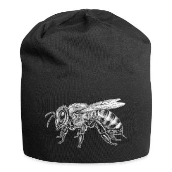 Honigbiene - Jersey-Beanie - Schwarz - Vorne