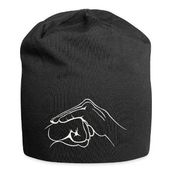 Hands Fist - Jersey Beanie - black - Front