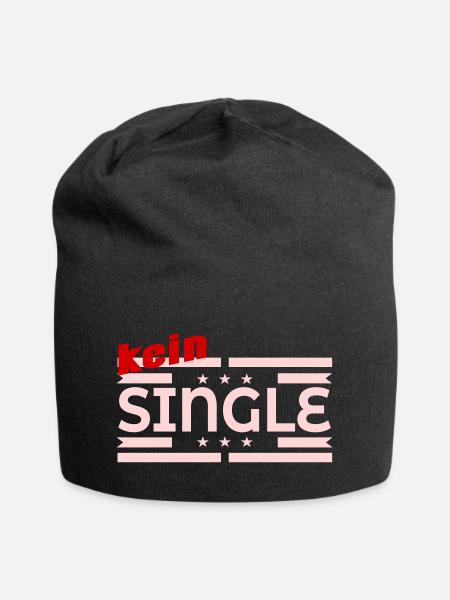KEIN SINGLE - Beziehung - Jersey-Beanie - Schwarz