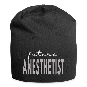 Don pour futur étudiant infirmière anesthésiste CRNA - Bonnet en jersey - noir - Devant