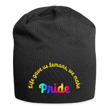 La vie nous a donné des citrons, nous faisons de la fierté - Bonnet en jersey - noir - Devant