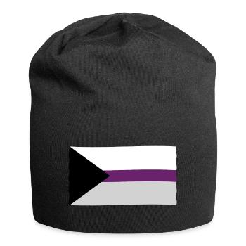 Demisexuelle Pride Flagge - Jersey-Beanie - Schwarz - Vorne