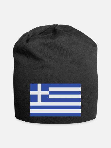greece - Jersey-Beanie - Schwarz