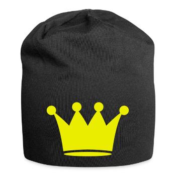 Krone - Jersey-Beanie - Schwarz - Vorne