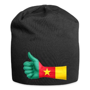 collection Cameroun - Bonnet en jersey - noir - Devant