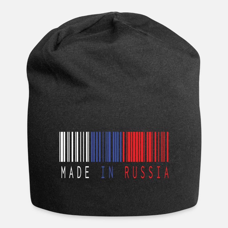 MADE IN RUSSIA BARCODE - Jersey Beanie - black