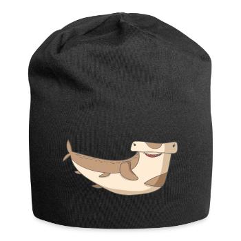 Hammerhai Lustig - Jersey-Beanie - Schwarz - Vorne