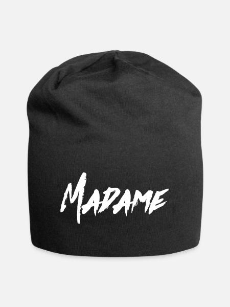 MADAME - Jersey-Beanie - Schwarz