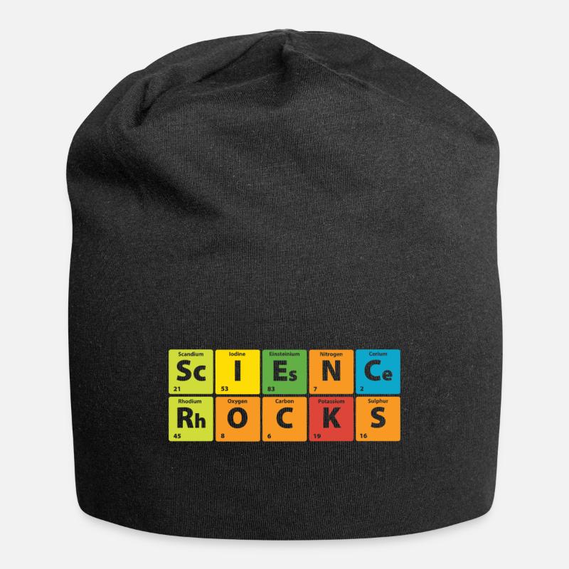 La science inspire le cadeau de Science Rock - Bonnet en jersey - noir