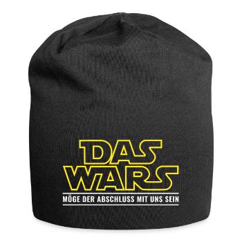 Abschluss Das wars Möge der Abschluss mit uns sein - Jersey-Beanie - Schwarz - Vorne