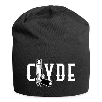 Bonnie & Clyde Partnerlook - Jersey-Beanie - Schwarz - Vorne