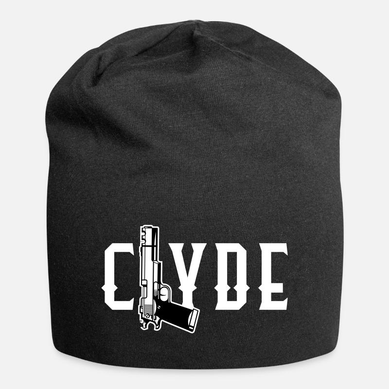 Bonnie & Clyde Partnerlook - Jersey-Beanie - Schwarz