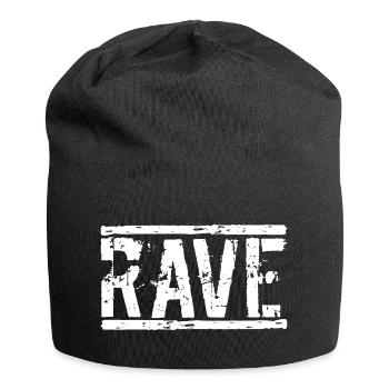 Rave techno - Bonnet en jersey - noir - Devant