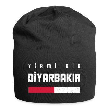 Diyarbakir 21 Türkei Turkiye Geschenk Urlaub Kurde - Jersey-Beanie - Schwarz - Vorne