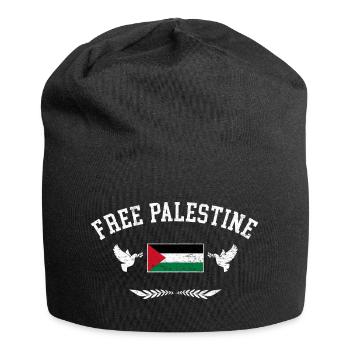 Free Palestine Freiheit Palästina Freies Palästina - Jersey-Beanie - Schwarz - Vorne