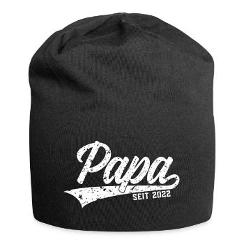 PAPA SEIT 2022 VATERTAG - Jersey-Beanie - Schwarz - Vorne
