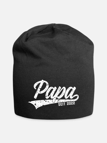 PAPA SEIT 2022 VATERTAG - Jersey-Beanie - Schwarz