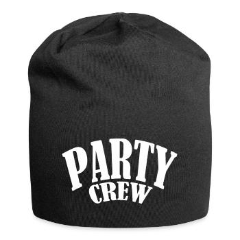 party partycrew partymonster dj deejay disco crew - Jersey-Beanie - Schwarz - Vorne