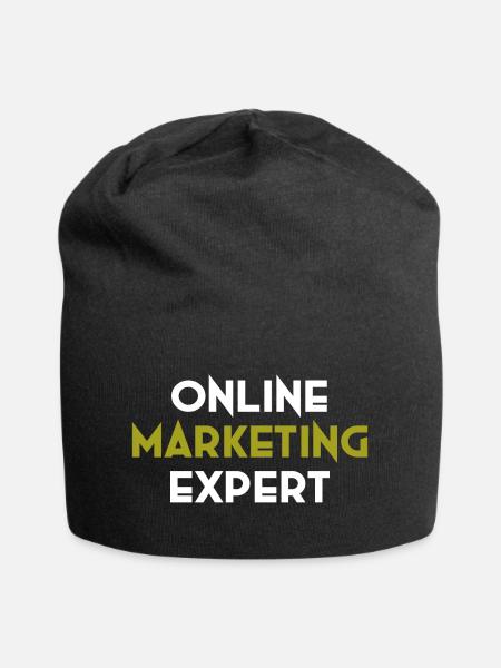 Sonderdesign-Onlinemarketing-Expert - Jersey-Beanie - Schwarz