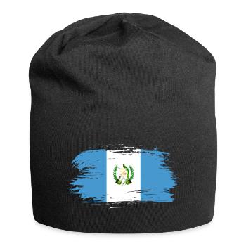 Guatemala Flagge - Jersey-Beanie - Schwarz - Vorne