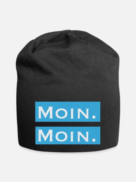 Moin Moin - Jersey-Beanie - Schwarz