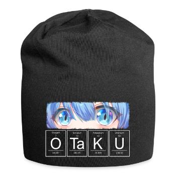 Otaku Anime Augen Chemisches Element - Jersey-Beanie - Schwarz - Vorne