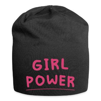Frauenpower - Jersey-Beanie - Schwarz - Vorne