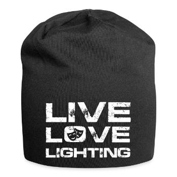 live love lighting Design pour un amateur de théâtre - Bonnet en jersey - noir - Devant