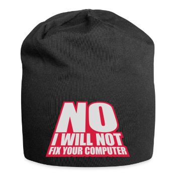 Ne pas réparer votre ordinateur - Bonnet en jersey - noir - Devant