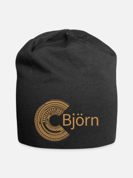 Für Björn - Jersey-Beanie - Schwarz
