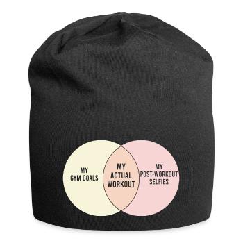 Danse drôle diagramme de Venn Gymnase d’entraînement - Bonnet en jersey - noir - Devant