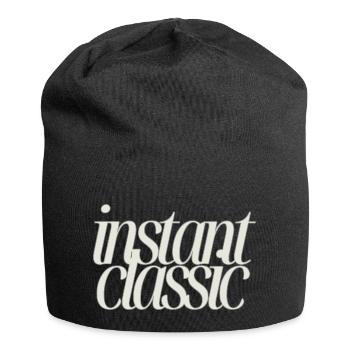 Instant Classic - Minimalistisches Textdesign - Jersey-Beanie - Schwarz - Vorne