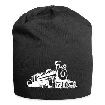 Dampflokomotive Skizze - Jersey-Beanie - Schwarz - Vorne