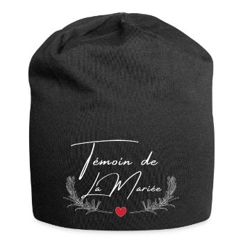 BRIDE'S BEST MAN - MATCHING TSHIRT - Jersey Beanie - black - Front