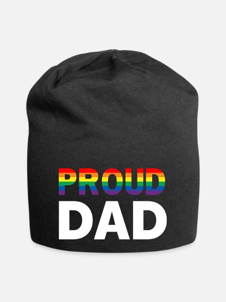 Proud Dad Pride - Jersey-Beanie - Schwarz