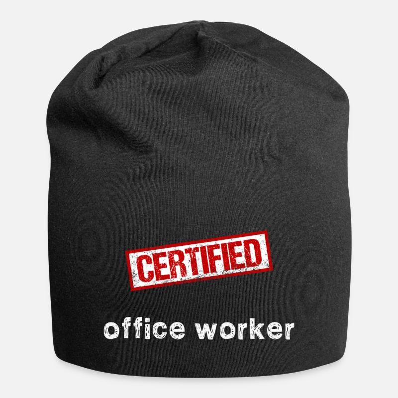 Office Worker - Jersey Beanie - black