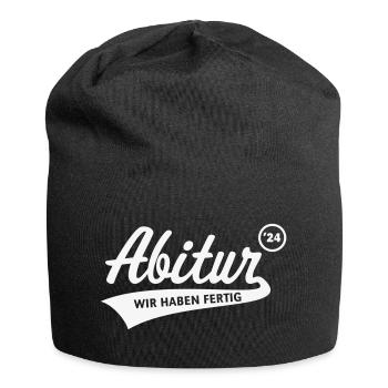 Abitur 2024 – Wir Haben Fertig (Schule / White) - Jersey-Beanie - Schwarz - Vorne