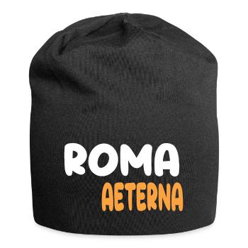 Roma Aeterna - Jersey-Beanie - Schwarz - Vorne