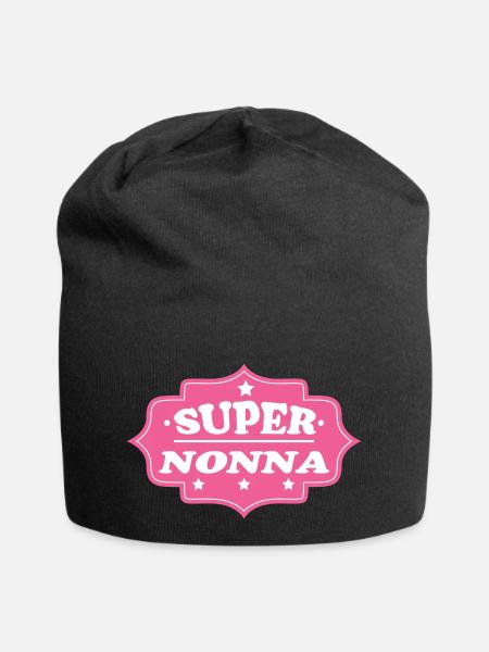 SUPER NONNA - Bonnet en jersey - noir